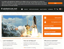 Tablet Screenshot of e-globalcom.net